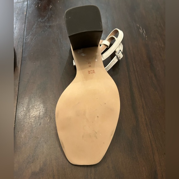 Bcbg generation block heel strappy sandals white size 9 new never worn. - Picture 5 of 6